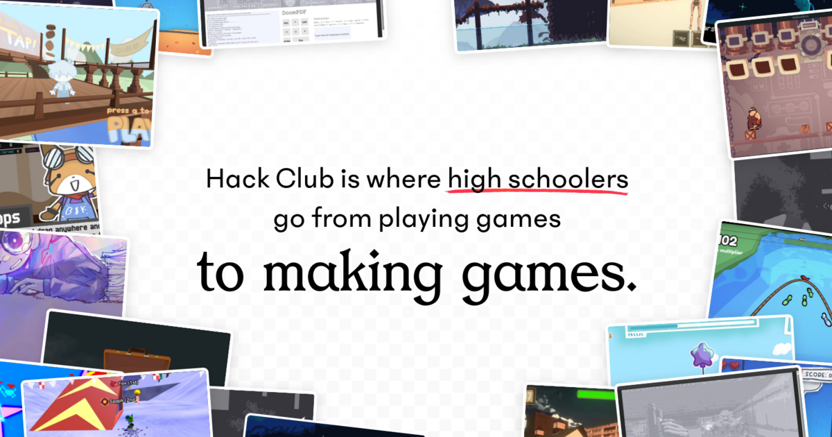 Hack Club Game Dev — Real games built by teenagers